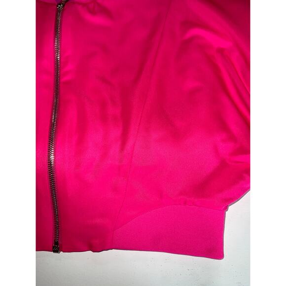 Aliette Bomber Pink Polyester Jacket Size 4 - Picture 6 of 6